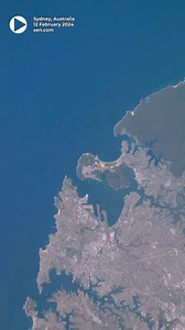 A detailed view of Sydney, Australia, filmed from space 🛰️ #earthfromspace #earthfromabove #satellites #satelliteimagery #satellitevideo #Sydney #australia | Sen
