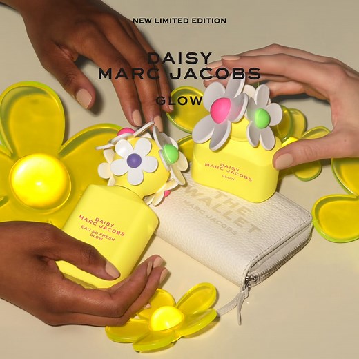 The Marc Jacobs Daisy Glow limited-edition collection. A bright, seasonal twist on the classic daisy scents. | Marc Jacobs Fragrances