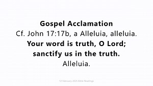 12 February 2025 Catholic Mass Bible Reading https://youtu.be/TuDB1Zvaq5k Wednesday 12 February 2025 First reading Genesis 2:4b-9, 15-17 In the day that the Lord God made the earth and the heavens, when no bush of the field was yet in the land and no small plant of the field had yet sprung up — for the Lord God had not caused it to rain on the land, and there was no man to work the ground, and a mist was going up from the land and was watering the whole face of the ground — then the Lord God for