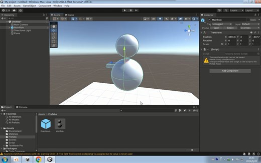 Unity零基础系列-2.4【回顾】GameObject类的克隆与销毁添加组件