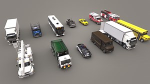 12 Cars & Trucks - Buy Royalty Free 3D model by Rescue3D Assets (@rescue3d)