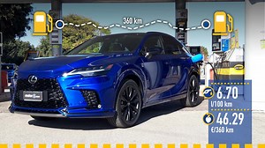 Lexus RX 500h Hybrid Turbo (2023), la prova dei consumi reali