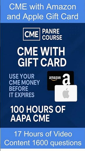 PANRE Review Course. CME with Gift Card