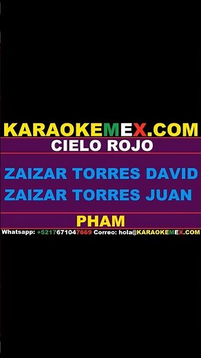 karaoke mariachi vargas de tecalitlan - cielo rojo #karaokemex