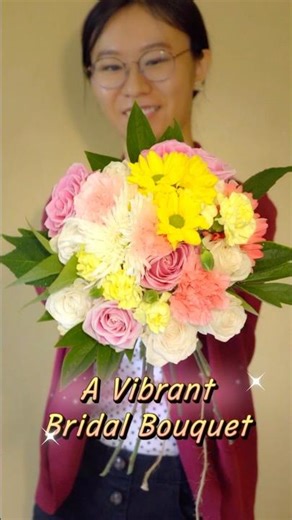 ✨ The Art of a Bridal Bouquet: An Elegant Floral Creation #bridalbouquet #wedding #flowers