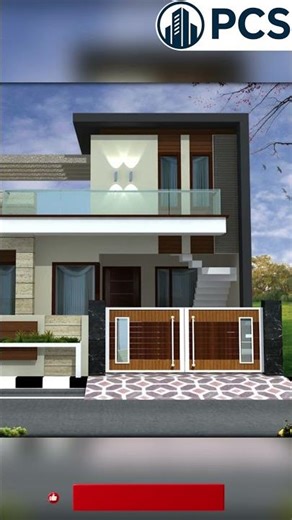 Realistic 3D Front Elevation Designed with AutoCAD and 3ds Max #shorts