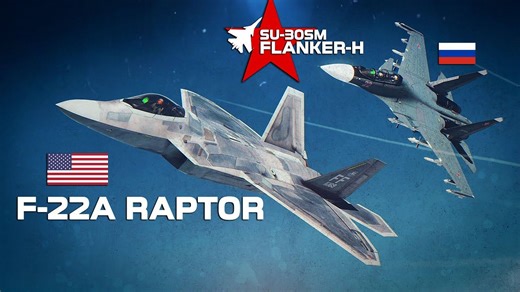 【DCS World】新 Su-30SM Flanker-H VS F-22 Raptor 空中对决