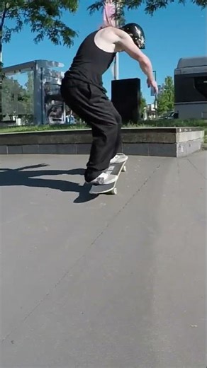 New Learn: Nollie Tre & Switch Backside Heel Flip on Hip! 🤯 (Finally Landed) #skateboarding #skate