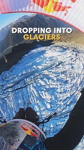 the natural paths of Chamonix 🇫🇷 🪂: @valentindelluc #parachute #speedriding #glacier #extremesports #adventure #redbull #givesyouwiiings | Red Bull Adventure