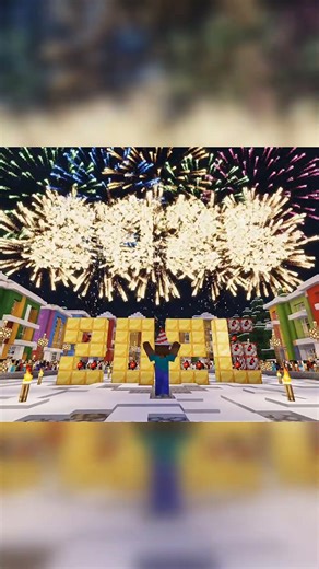 Happy new year family 🎈 #minecraft