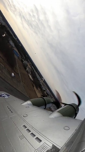 Chasing a mini P-51 Mustang with my B-17 RC bomber