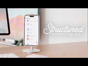 🗓️☁️ My Favorite iPhone Productivity App | Structured app