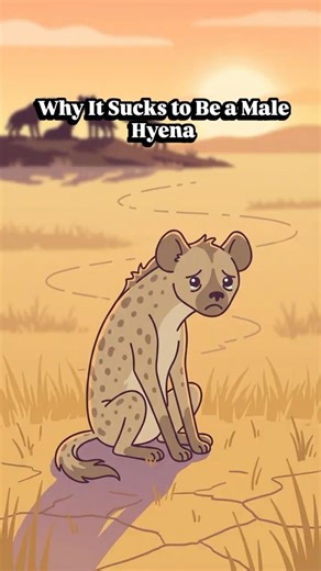Male hyenas suffer 🐾