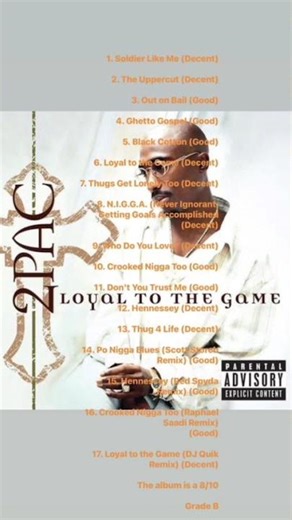 2Pac - Loyal to the Game ninth album review