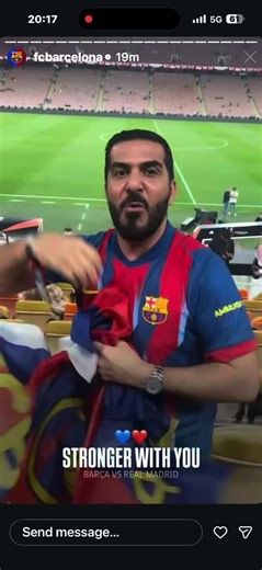 أفضل لحظات مشجع برشلونة في كأس السوبر الأسباني