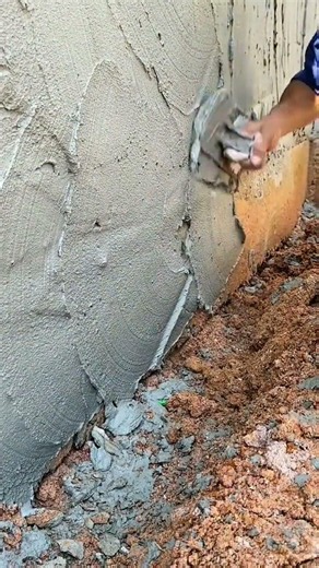 Perfect Foundation Waterproofing Technique! #ConstructionTips