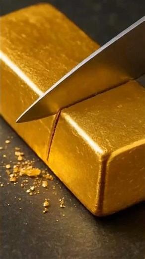 Gold Block Cutting #shorts