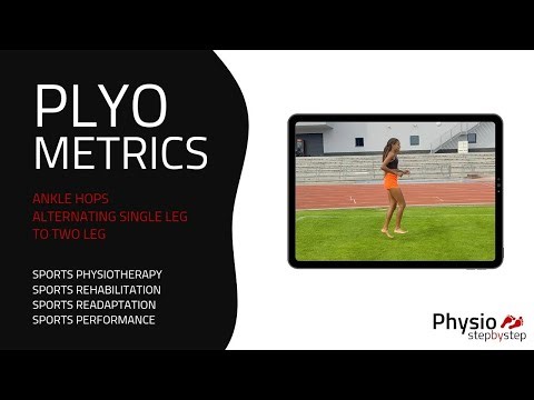 PLYOMETRICS - Ankle Hops - Alternating Single Leg to Two Legs (1538)