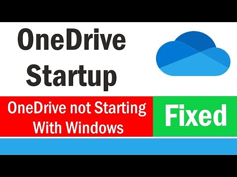 How to Start OneDrive Automatically when Login in to Windows 10 | OneDrive Not Starting With Windows