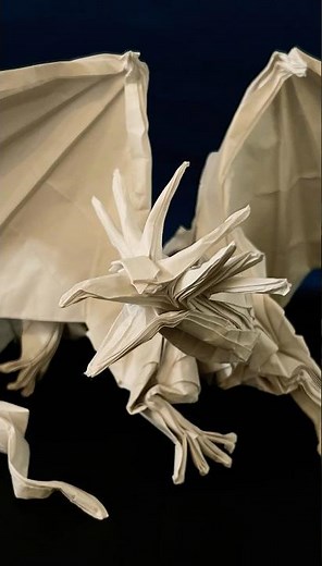 9歳【エンシェントドラゴンノーマル】創作:神谷哲史#折り方 #papercraft #origami #折り紙 #エンシェントドラゴン#神谷哲史#