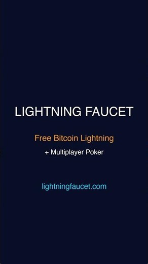 Lightning Faucet — Free Bitcoin + Poker