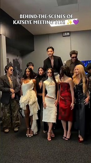 Behind-the-scenes of KATSEYE meeting BTS ✨💜 | BTS X KATSEYE #bts #katseye #katseyexbts #katseyeedit