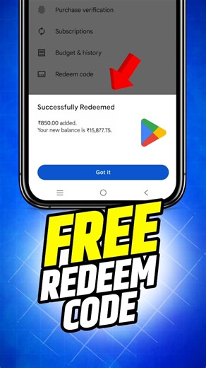 Free Redeem Code 850 | Google Play Store Redeem Code | How to Get Free Redeem Codes 2026 #redeemcode