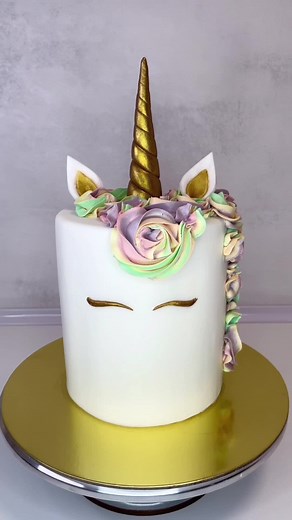 Rainbow Unicorn Cake Decorating Tutorial
