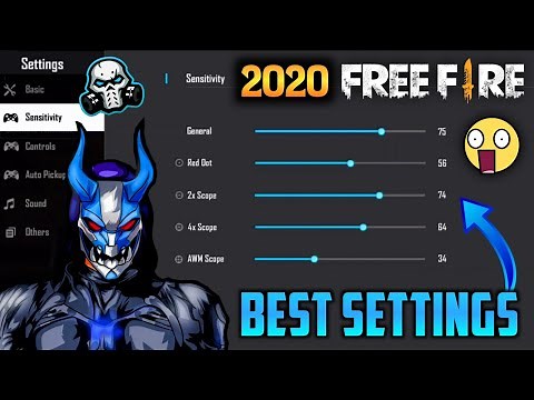 FREEFIRE BEST PRO PLAYER SETTINGS 2020 - MY CONTROLS GARENA FREEFIRE