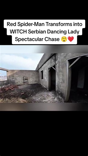 Red Spider-Man Transforms into WITCH Serbian Dancing Lady Spectacular Chase 😲❤️