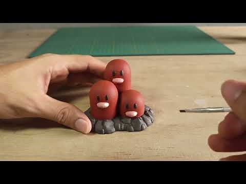 3D Printed Pokemon Dugtrio Painted to Perfection!
