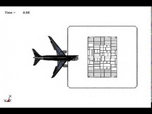 9/11: NIST WTC1 Aircraft Impact FEA Simulation - Top View