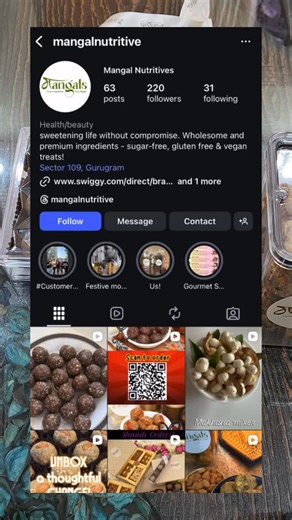 Askha Khanam on Instagram: "Luxurious laddus made with premium, wholesome ingredients ✨ Mangal Nutritives offers a vast range of healthy & delicious laddus, along with travel packs and elegant gifting boxes — perfect for every occasion 🤍 Special winter-friendly treats that are nourishing, indulgent and thoughtfully packed ❄️🌰 📩 For buying: DM / WhatsApp 📍 Gurugram orders available on Swiggy & Zomato 🔗 Link in bio #Collaboration #MangalNutritives #HealthyLaddus #GiftingSeason #WinterSpecial"