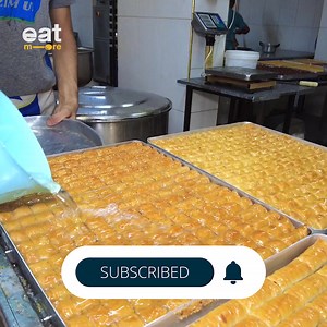 Tiny Baklava Making !! #baklava #dessert | Eat More