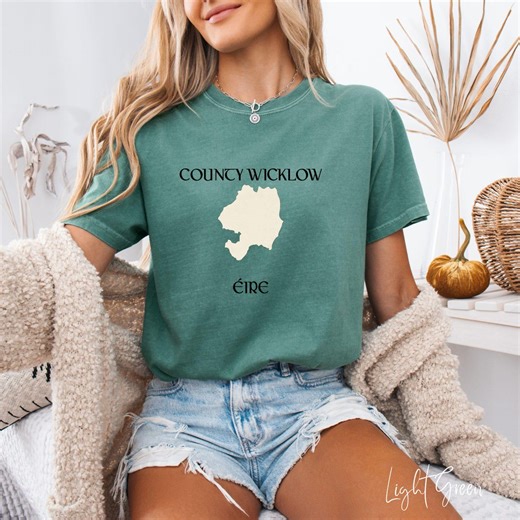 County Wicklow Tshirt, Irish Heritage Gift, Ireland County Map, Comfort Colors Tee, Gift for Irish Mom Dad, Celtic Pride Shirt - Etsy