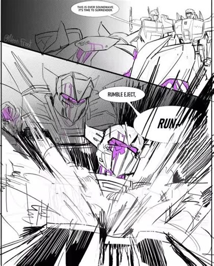 Soundwave will never forgive Megatron for this (not my art, all credits goes to the OG artists) #transformersearthspark #soundwave #rumble