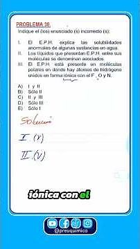 Enlace puente de hidrógeno #academias #quimica #preu #aprendequimica #preuniversitario #postulante