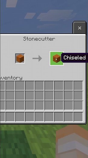 How to Make Chiseled Red Sandstone With a Stone Cutter in Minecraft #Shorts