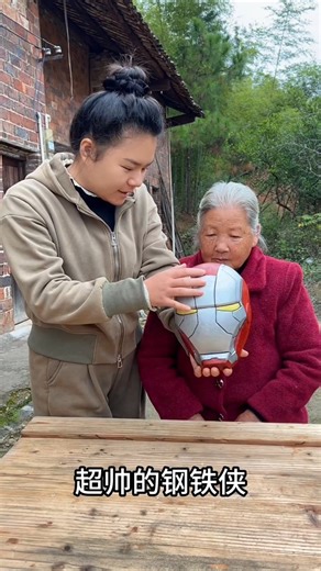 I Made a Super Iron Man Mask for My Grandma. 🦸‍♂️😄 #shorts #viralshorts #ironman