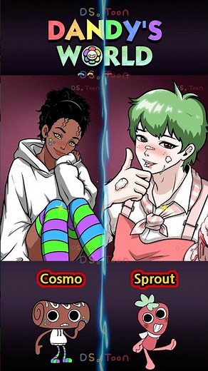 Cosmo ❤️ Sprout -Dandy's world Human Version Transformation Animation