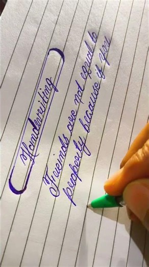 How to write improve cursive handwriting