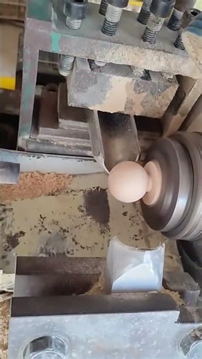 Crafting a Perfect Wooden Sphere from a Raw Block. #manufacturing #process