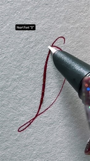 259K views · 3.6K reactions | Heart Font “D”. . . . . . . . . . . . ....