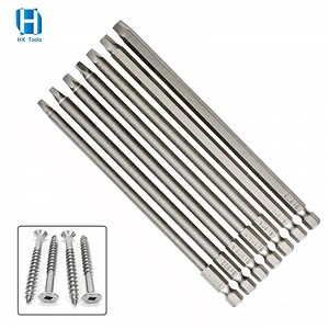 [Hot Item] Custom Magnetic Robertson Screwdriver Bit S2 Steel Hex Shank Square Drive Bits #1 #2 #3 Power Magnetic Impact Screwdriver Bit