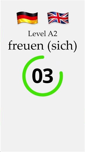 German Word #54 | freuen | A2