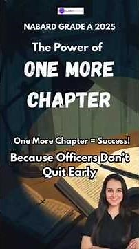 Nabard Grade a Exam | ONE MORE CHAPTER = One Step Closer to Nabard Grade A | Ultimate Motivation |