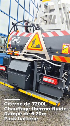 𝙐𝙣𝙚 𝙢𝙖𝙘𝙝𝙞𝙣𝙚 𝙥𝙚𝙣𝙨𝙚́𝙚 𝙥𝙤𝙪𝙧 𝙡𝙚 𝙩𝙚𝙧𝙧𝙖𝙞𝙣. 𝙊𝙥𝙩𝙞𝙢𝙞𝙨𝙚́𝙚 𝙥𝙤𝙪𝙧 𝙙𝙚𝙢𝙖𝙞𝙣. 🚛 Nouvelle livraison d’une répandeuse hybride hE1 en Ile-de-France chez VINCI Construction, Eurovia Un équipement complet composé d'une cuve émulsion de 7200L, d'un chauffage thermo-fluide avec maintien en température de nuit, d'une rampe télescopique de 6.20m et d'un pack batterie 48V - 5.3kWh placé dans l’empattement du camion. ➡️ Cet équipement hybride de répandage permet de piloter é