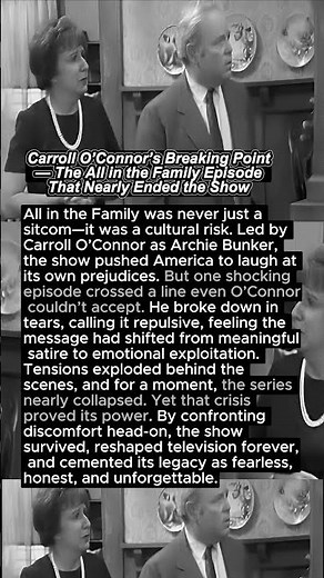 Carroll O’Connor’s Breaking Point — The All in the Family Episode That Nearly Ended the Show 📺🔥