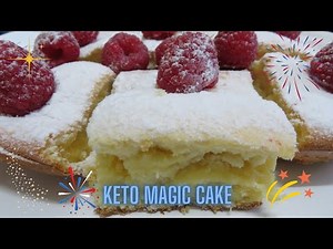 My 3 ingredient Keto Vanilla Magic Cake - A gâteau magique!