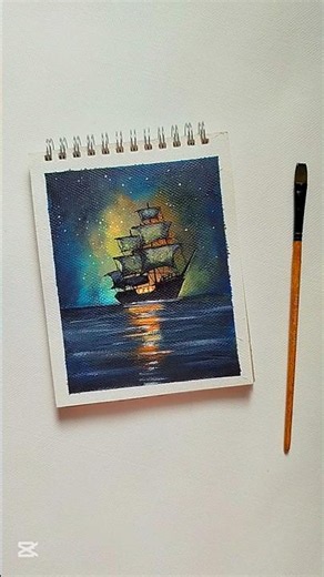 pirate ship painting #painting #shorts